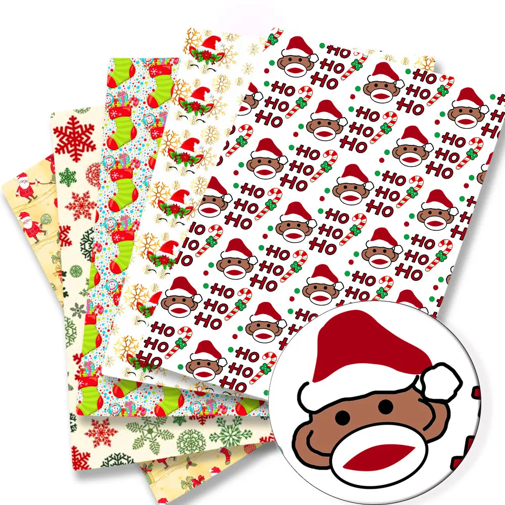 

Christmas Cartoon Fabric Hot DIY140*50cm Handmade Sewing Patchwork Quilting Baby Dress Home Sheet Printed Fabric Fabric Sewing