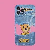 trendy %e1%b8%8d%c5%95%c4%9b%e1%ba%81 house smiley cloth pattern personality jeans phone case for iphone 11 12 13 pro max x xs xsmax xr