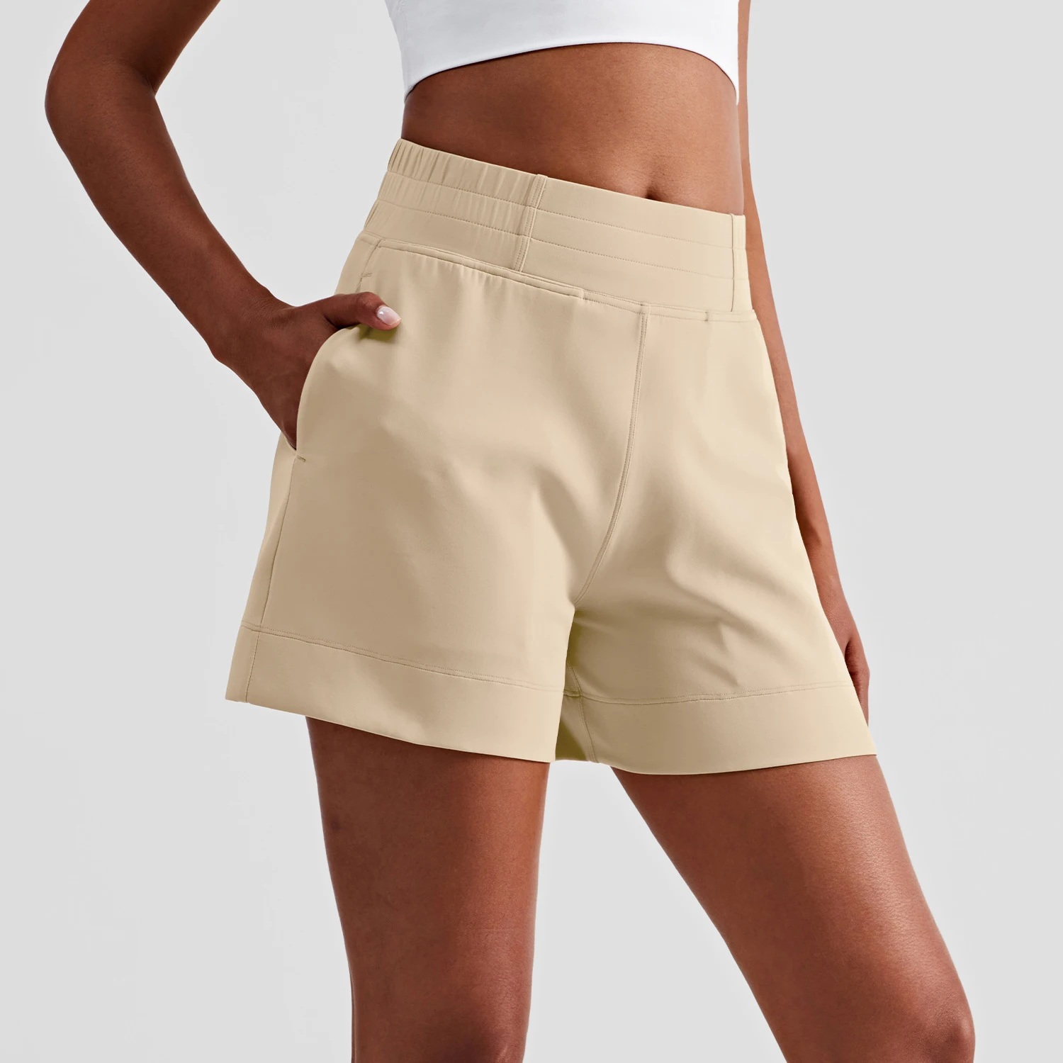 Wyplosz Yoga Shorts Thread Tight Sport Fitness Sexy Women Gym High Waist Solid Female Summer Push Up Hip Loose Anti Crimping