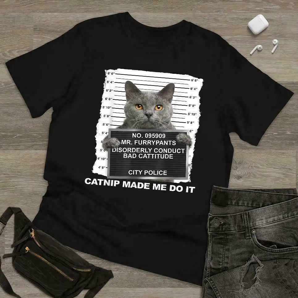 

Funny Cat Vintage T Shirt Men Fashion 2022 Women T-Shirt Size S - 4XL
