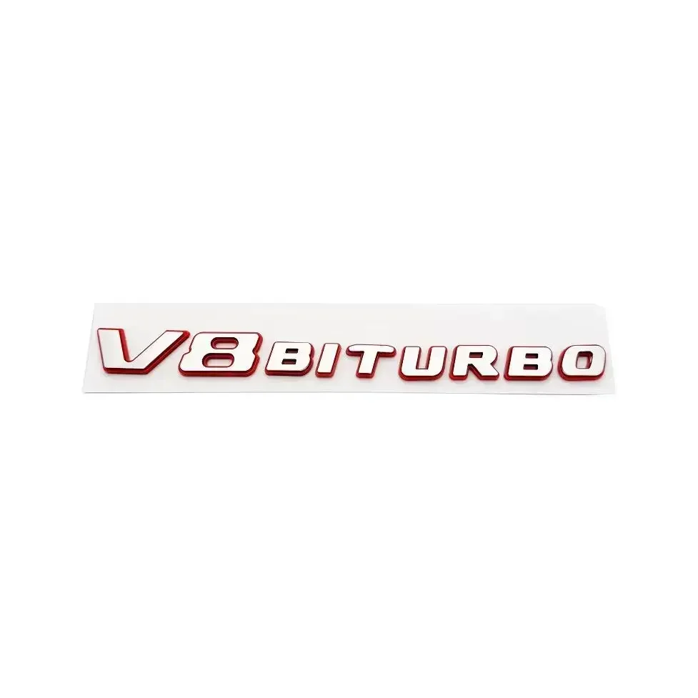 Автомобильная 3D наклейка с логотипом ABS V8 Biturbo декоративная буквами подходит для