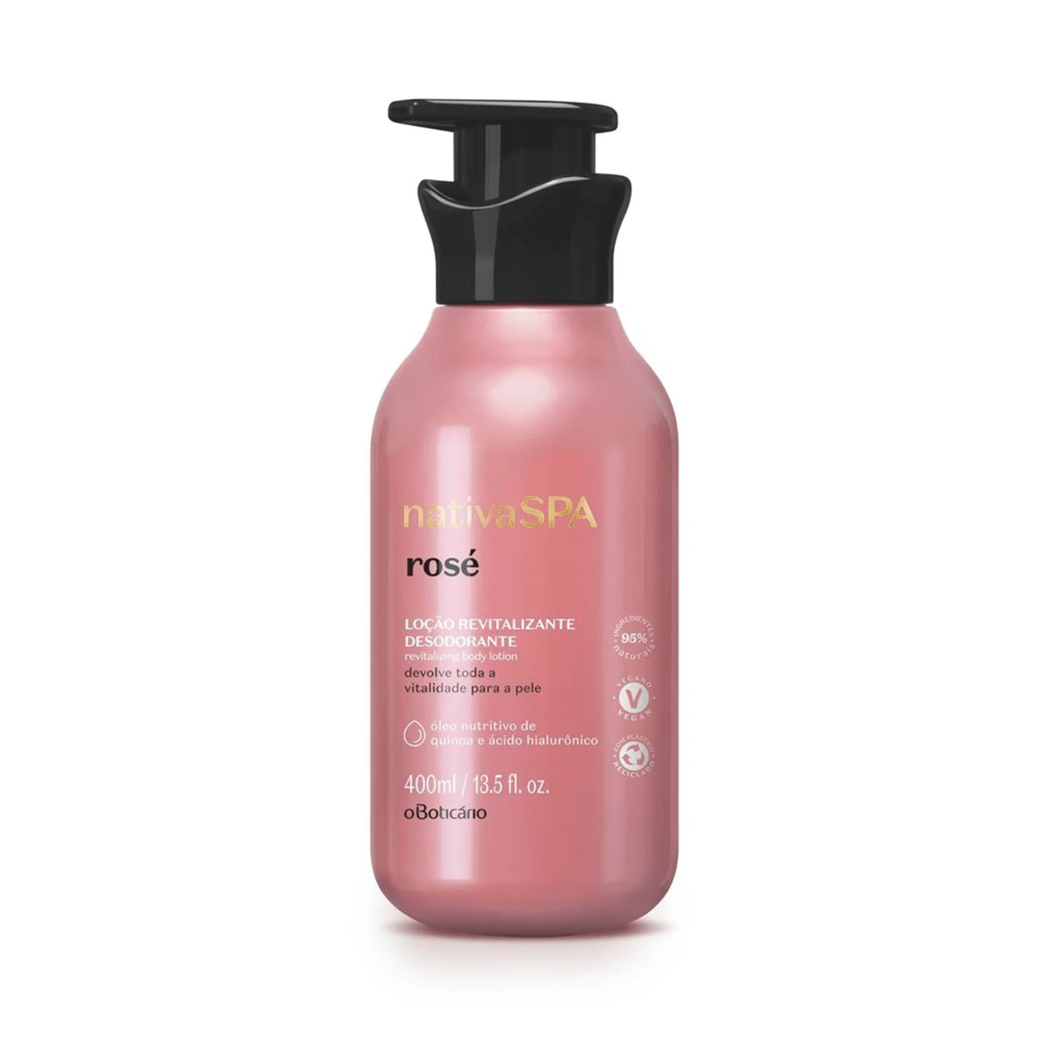 

Body Moisturizer Native Spa Rosé Oboticario 400 ml