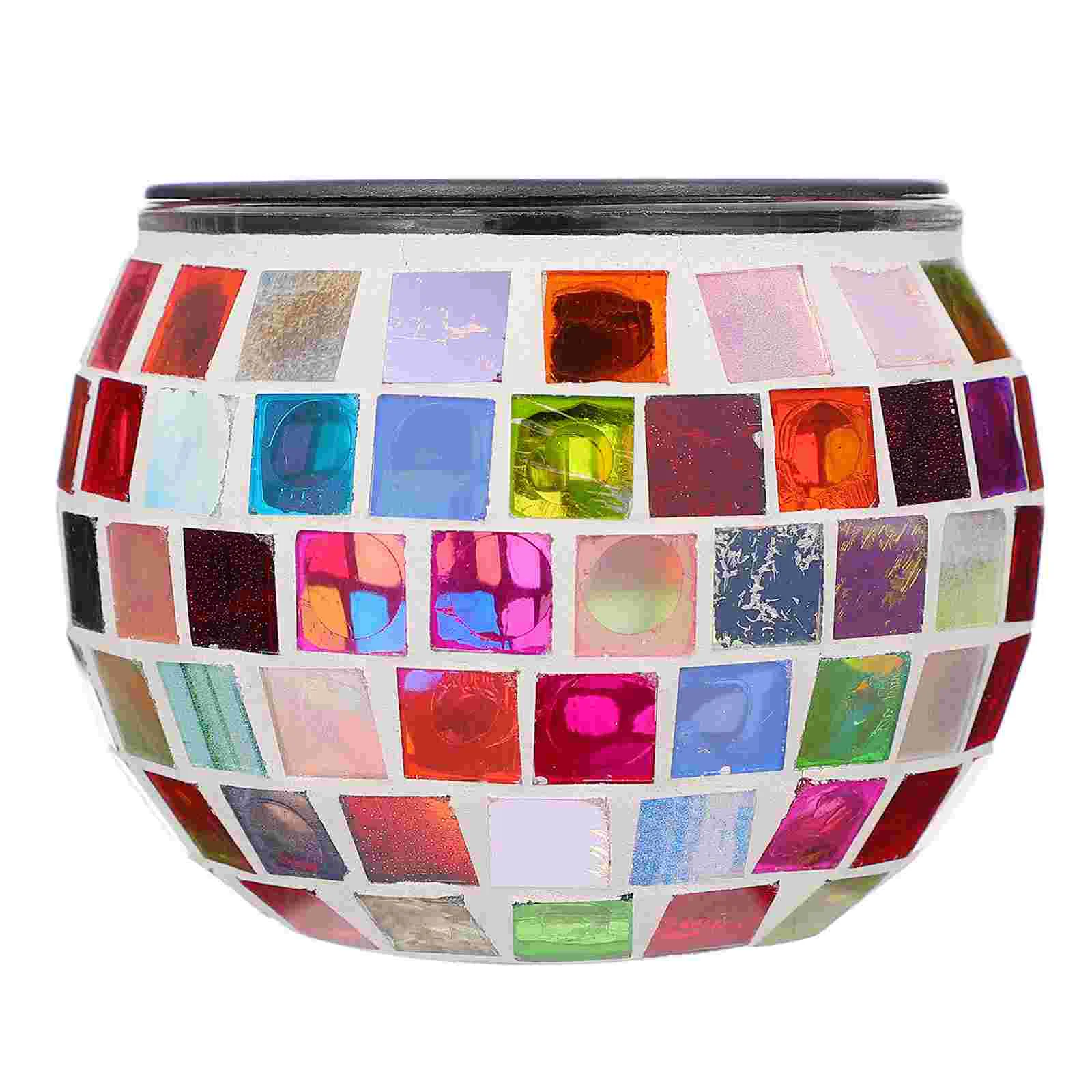 

Solar Yard Light Glass Mosaic Design Light Outdoor Lamp Delicate Courtyard Light