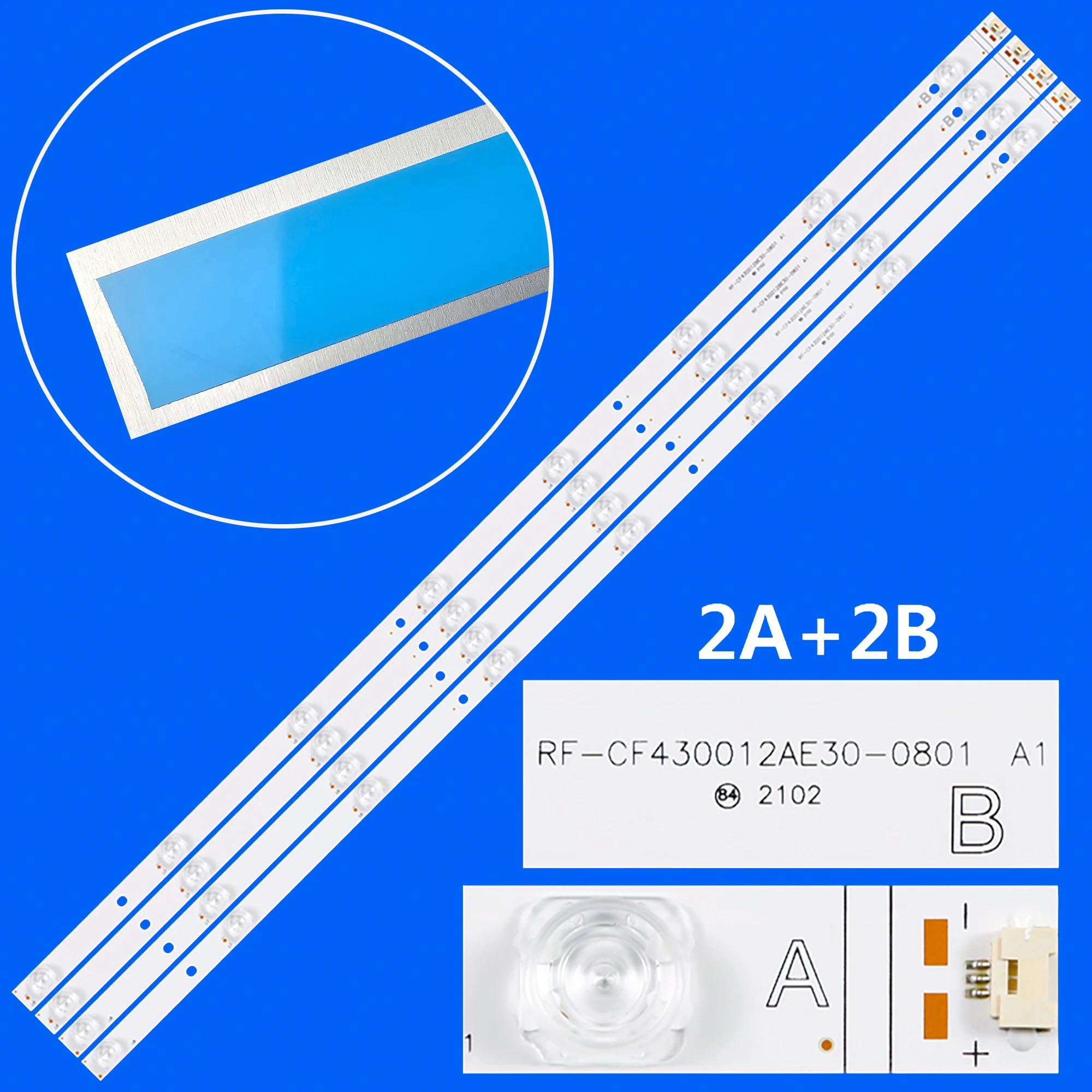 

Светодиодная лента подсветки RF-CF430012AE30-0801A1 для телевизора