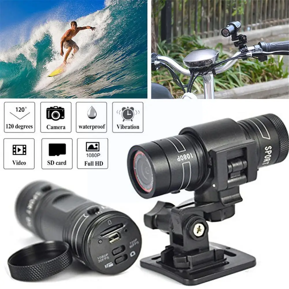 

Helmet Sport Camera Video Recorder Bicycle Motorcycle Mini Dv Full Remote Monitor Sports 1080p Degree P6y5