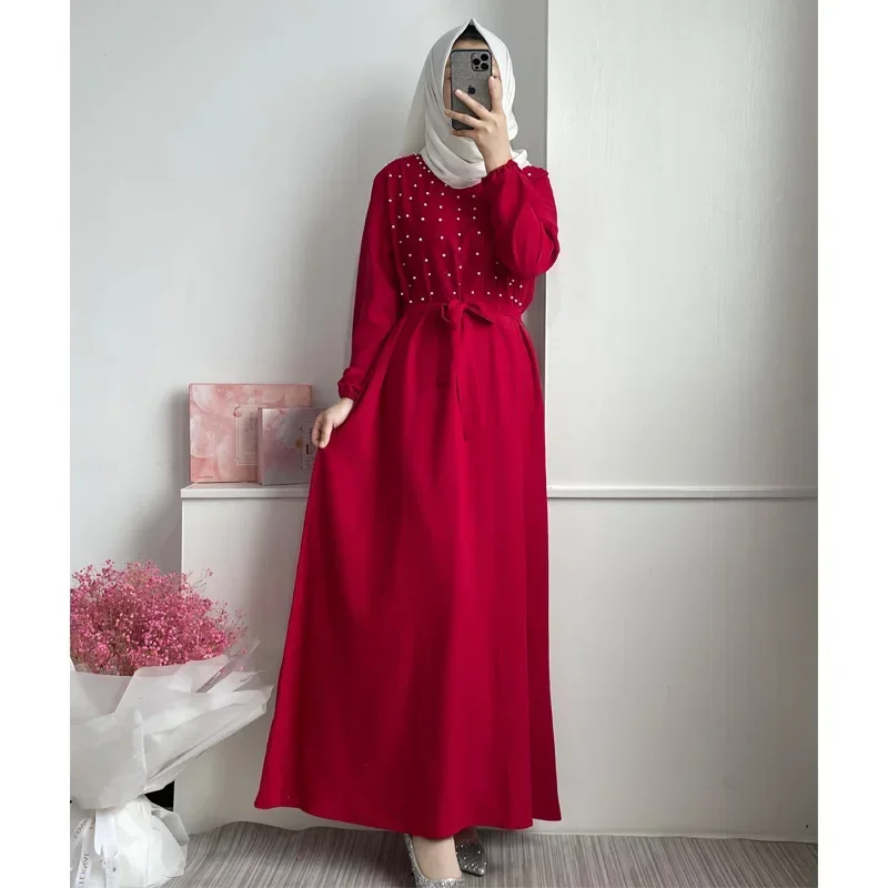 

Eid 2023 Prayer Muslim Party Dress Morocco Women Abaya India Diamond Abayas Ramadan Dubai Kaftan Robe ملابس اسلاميه