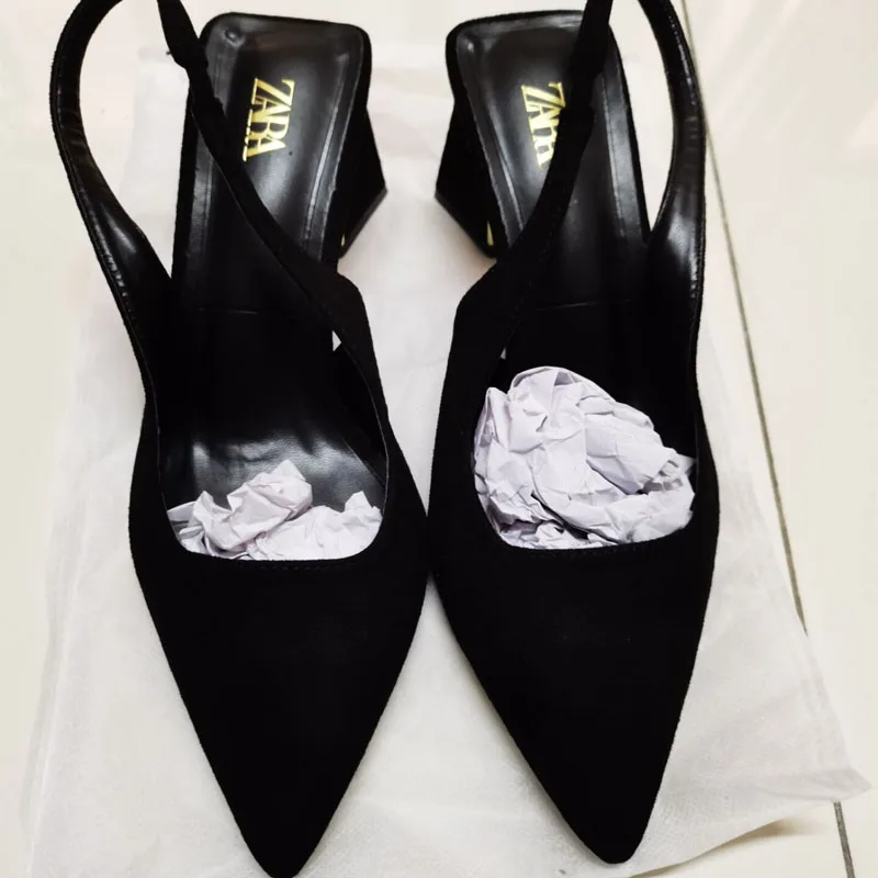 Сандалии на шпильке Traf женские простые пикантные туфли-лодочки заостренный