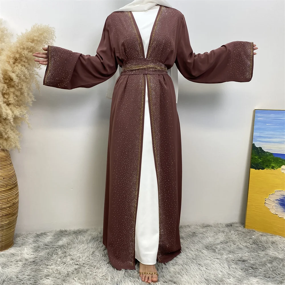 Abaya Дубай Роскошные Длинные платья со стразами великолепный Женский стиль