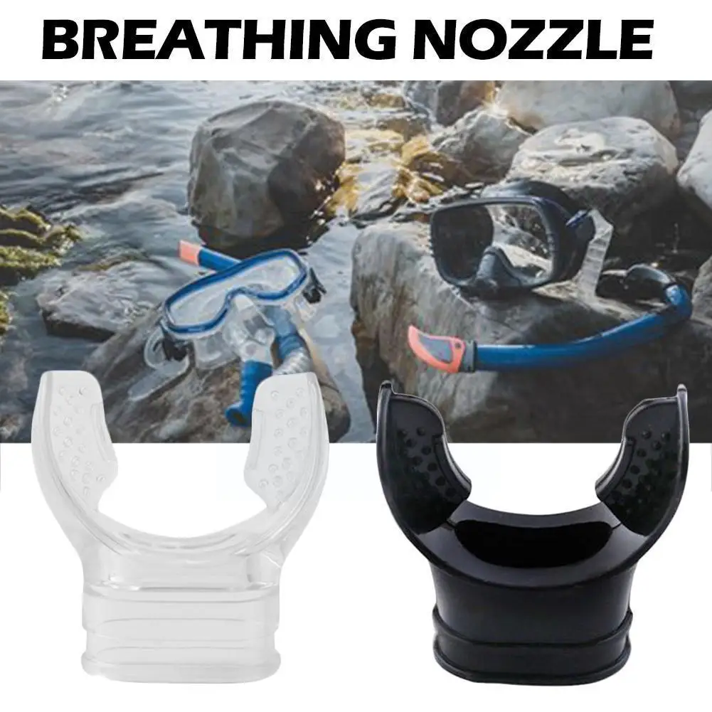 

Silicone Odorless Diving Mouthpiece Replacement For Respirator Breathing Tube Diving Snorkel Accessory E7E8