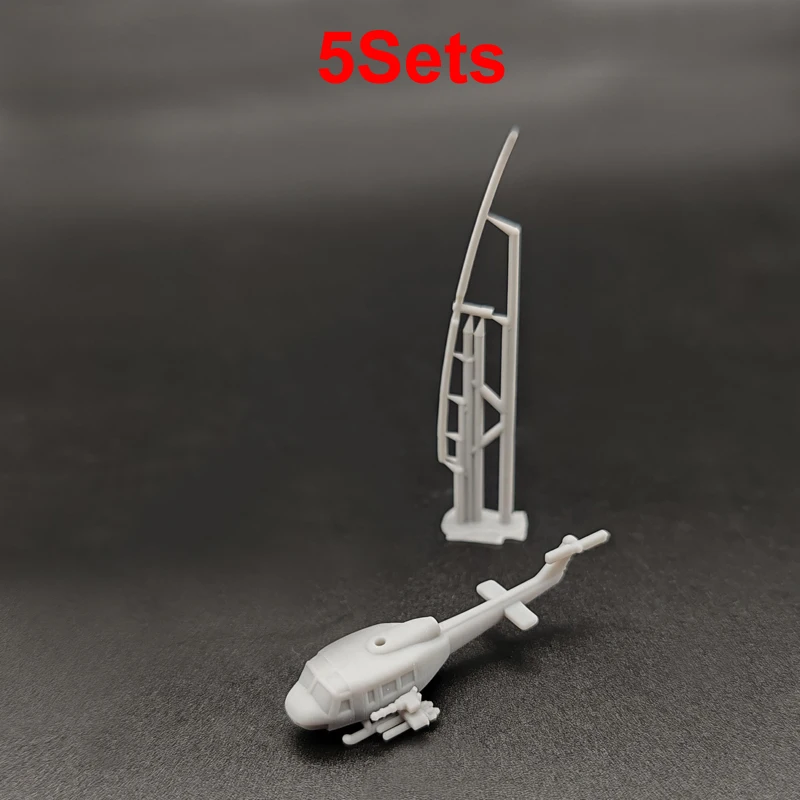 5 компл. 1/700 400 350 масштаб UH-1 Huey многофункциональные военные вертолеты