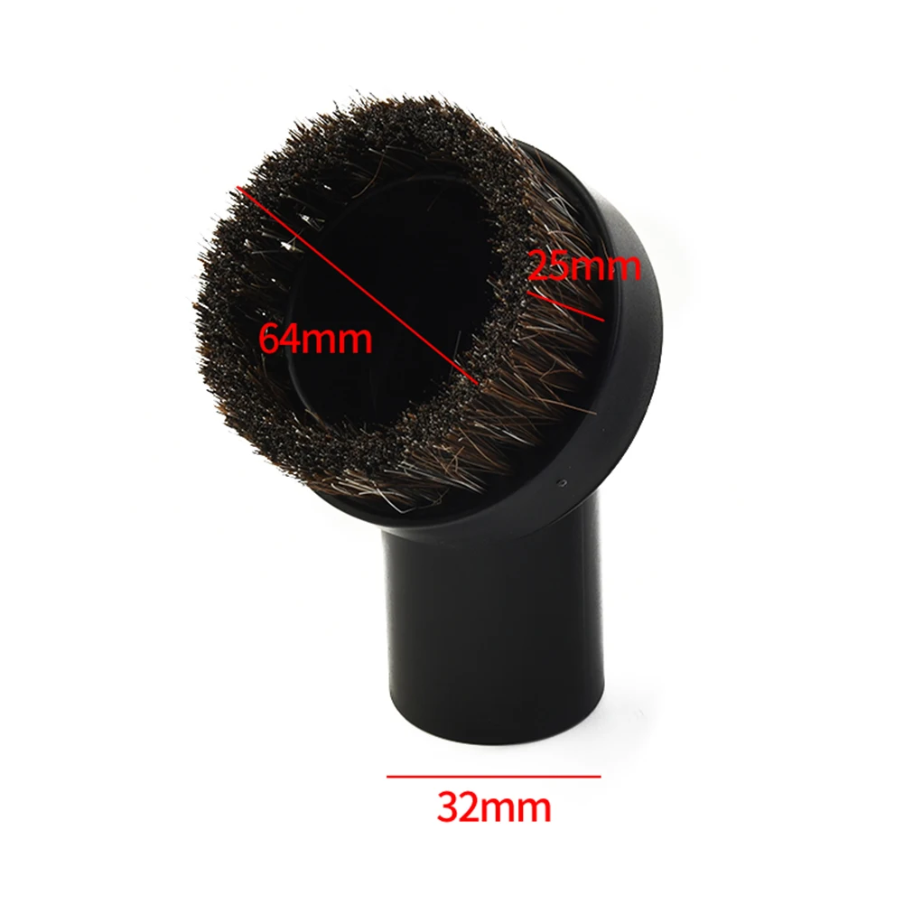 

High Quality Durable Brushes Vacuum Parts Mixed Horse Hair Round Vacuum Cleaner Accessories Black Dusting Brush