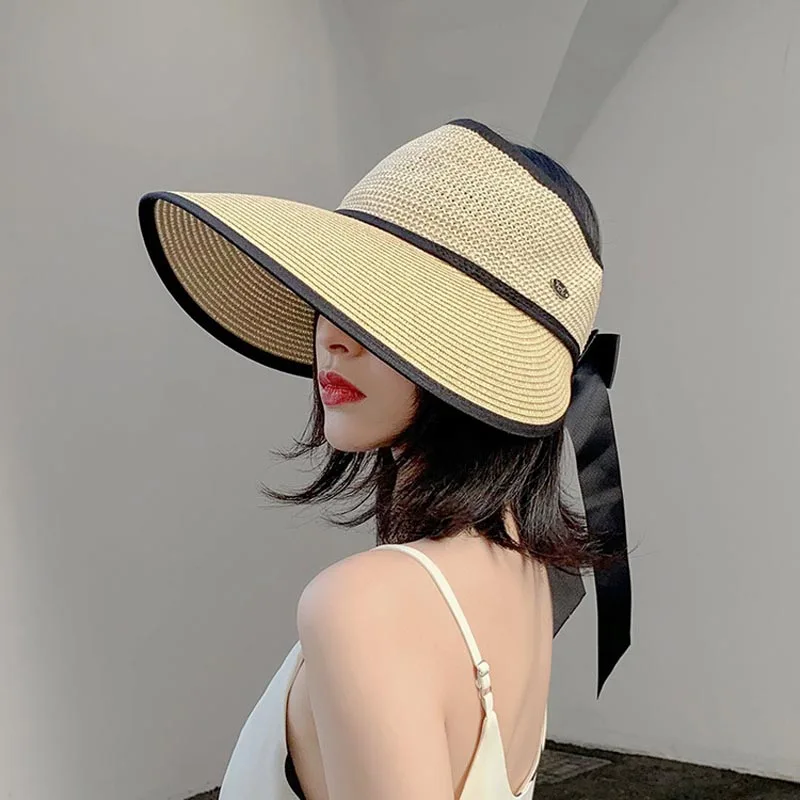 

Summer double color sky top big brim hat to cover the face and protect the sun. Foldable sun hat.