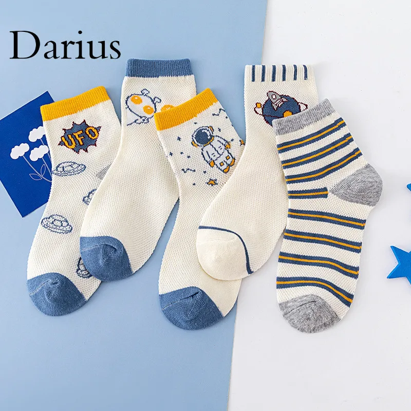 

5 Pairs/Lot 0-2Yrs Baby Socks Summer Mesh Cotton Cartoon Animal Kids Socks Girls Cute Newborn Boy Toddler Socks Baby Accessories