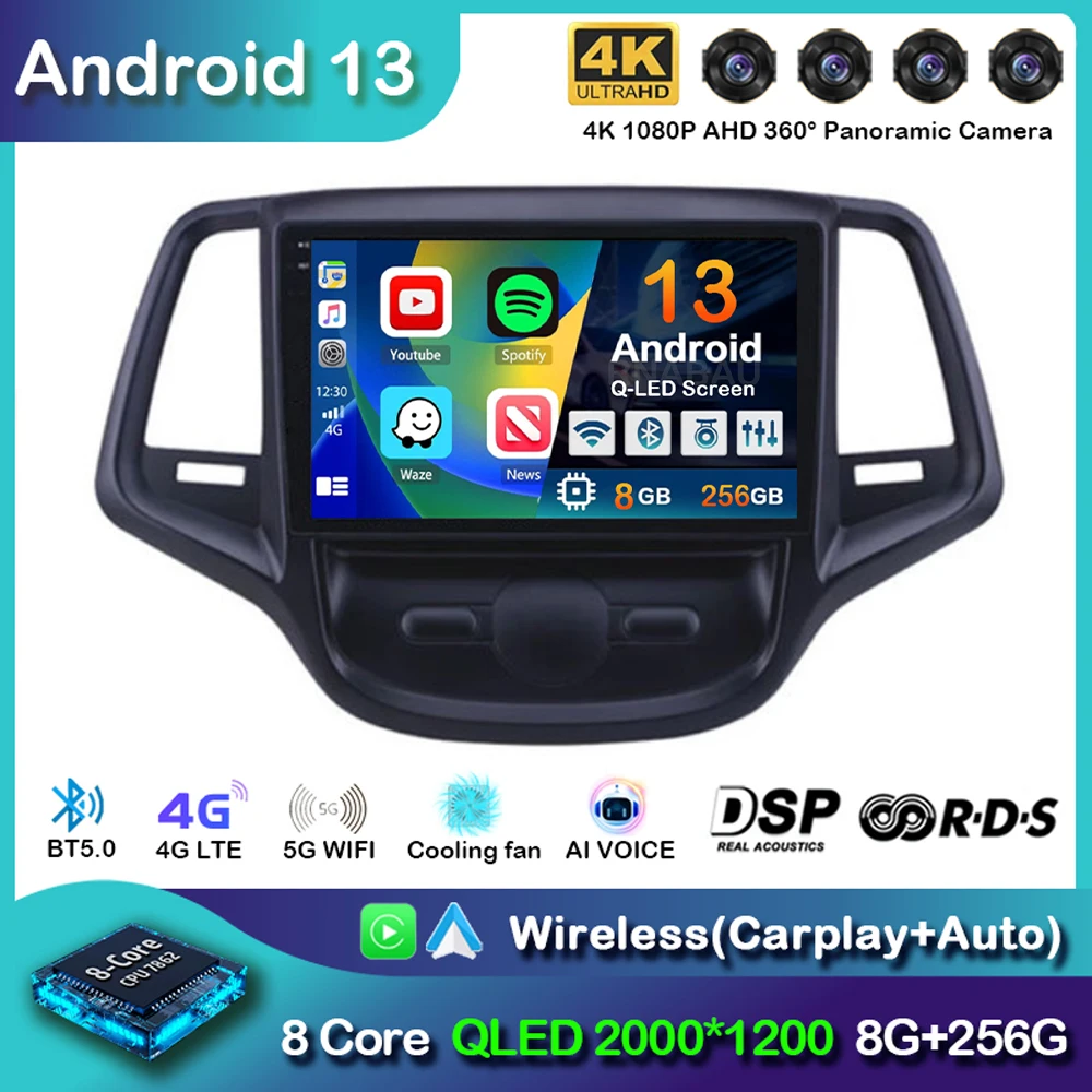 Автомобильный радиоприемник на Android 14 для Changan Eado XT Plus навигация GPS мультимедийный