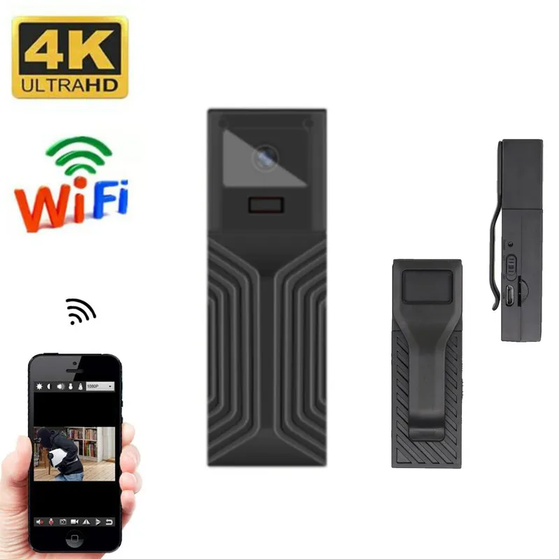 Мини-камера HD 4K Беспроводная с поддержкой Wi-Fi и функцией ночного видения |