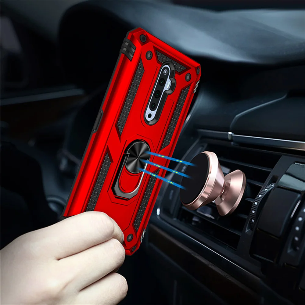 

OPPO Reno 2Z For OPPO Reno 2Z Case Shockproof Armor Magnet Ring Stand Holder Phone Cover For OPPO Reno 2Z Silicone Bumper Cases