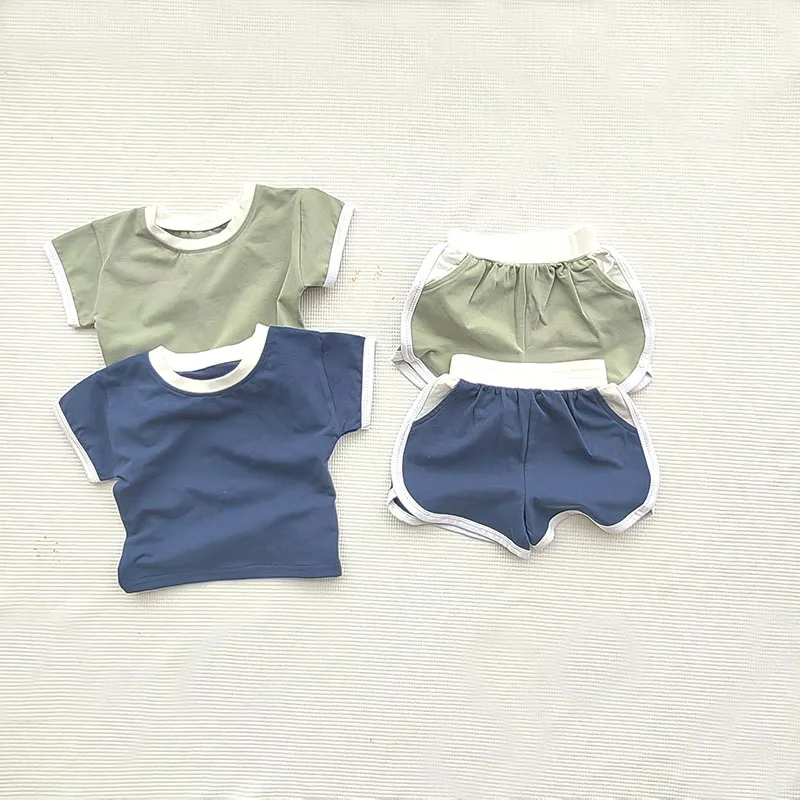 

1-3Y Toddler Infant Kid Baby Boy Casual Clothes Sets Short Sleeve T-shirt Tops+Shorts Summer Sports Outifts Girls Clothing