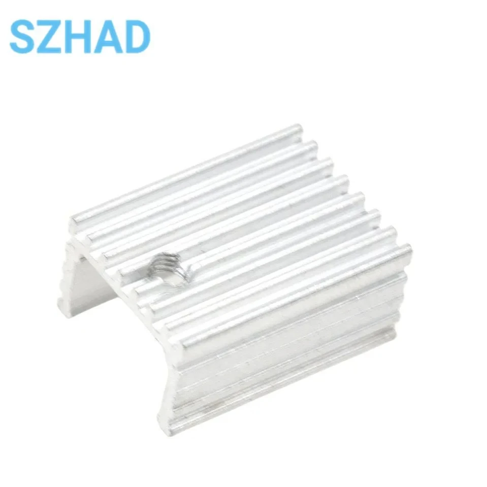 10 шт. Радиатор кулер радиатор 15x10x2 0 мм Высокое качество Серебряный 220 транзистор