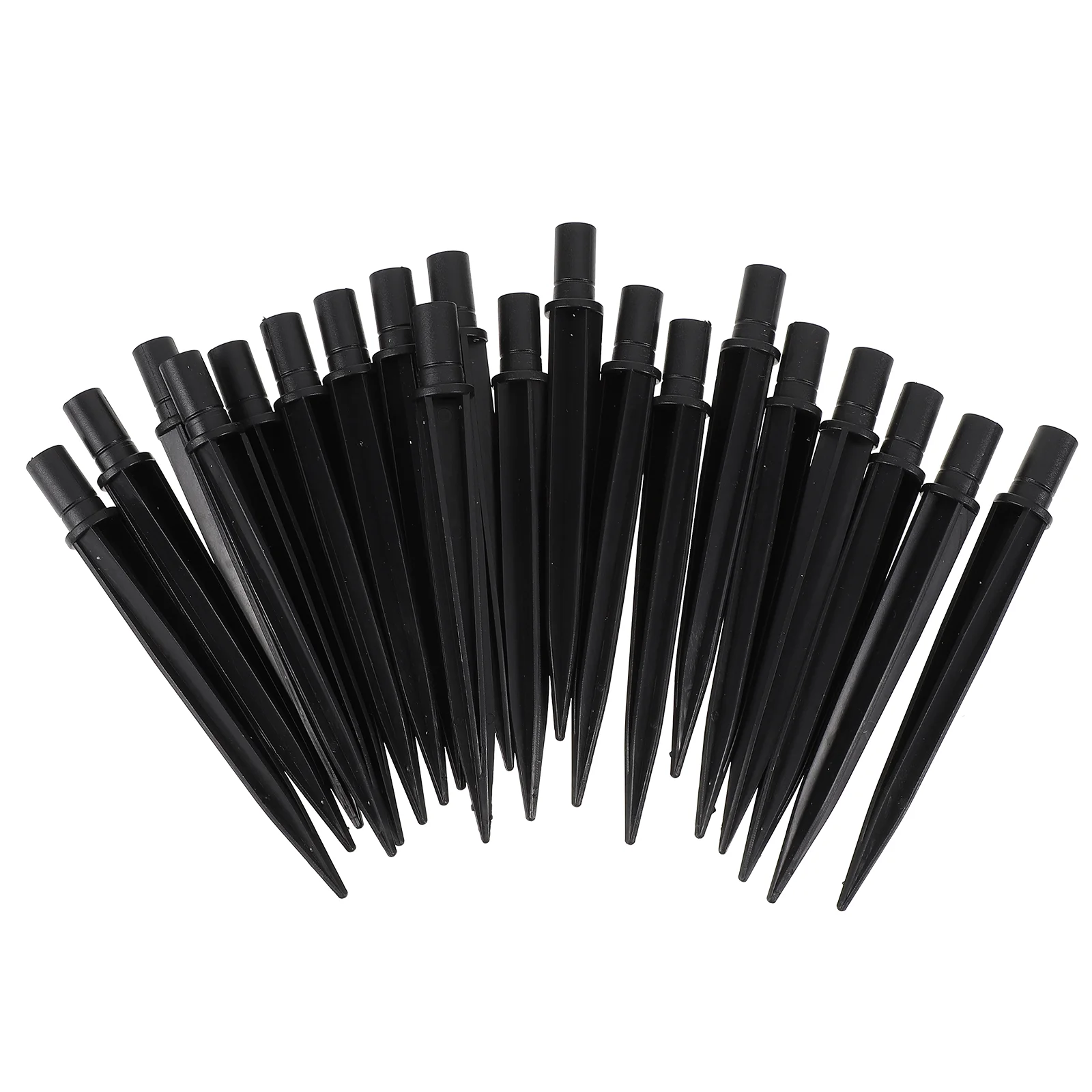 

20 Pcs Plastic Plug Exterior Solar Powered Lights Ground Stakes Garden Spikes Flame Party Replacement Lawn Lamp
