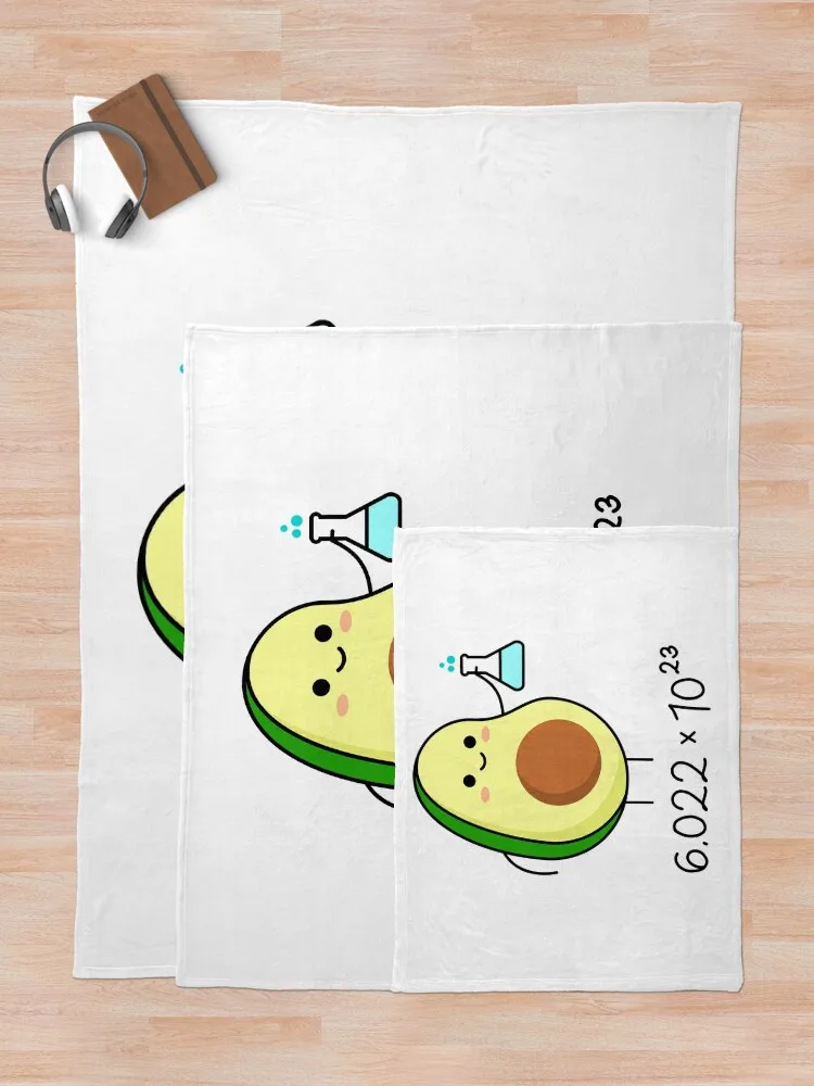 Номер Avogadro Каламбур. Милое одеяло с авокадо и химиком одеяла украшения для