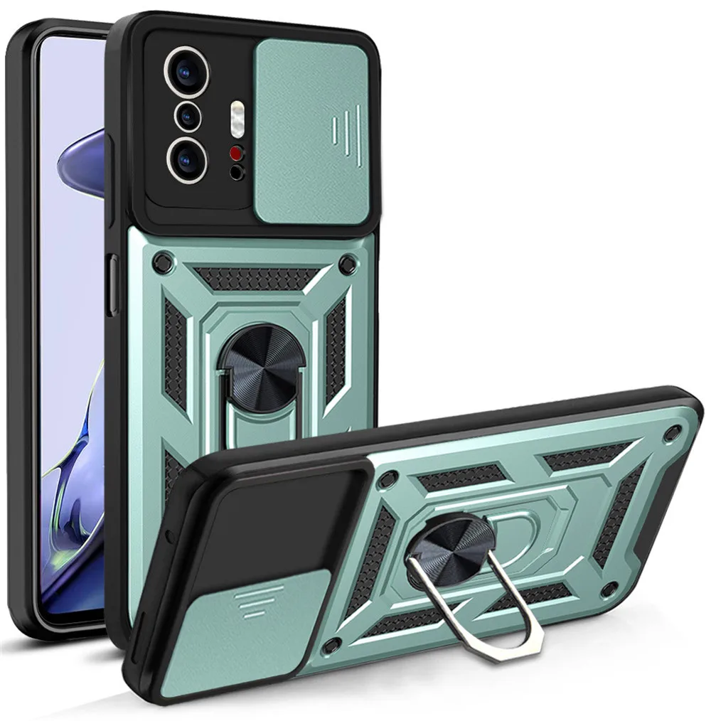 

For Mi 11T 11TPro Case 11TPro Push Window Camera Protection Ring Cover For Xiaomi 11T 11 Lite 12X 12 POCO X3 X4 Pro F3 GT M3 M4