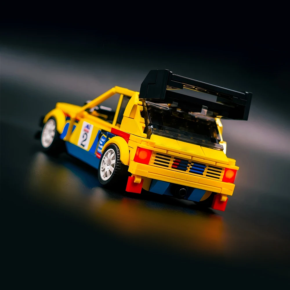 Фото Новая модель MOC Speed ​ ​ Конструктор серии Classic Iconic 205 T16: Модель гоночного автомобиля, модульная сборка, детский подарочный набор для мальчиков №5