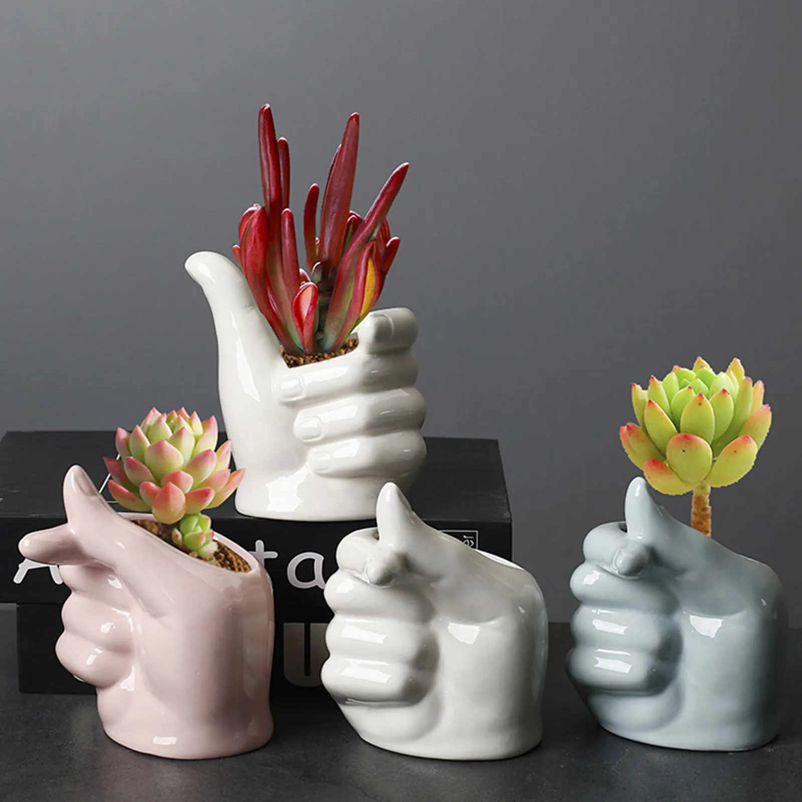 Керамические долговечные настольные украшения милые подарочные вазы цветочный