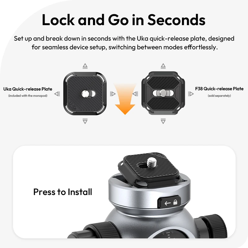 Ulanzi TB06 SMOD видеомонопод для беззеркальной камеры смартфона с 360° °