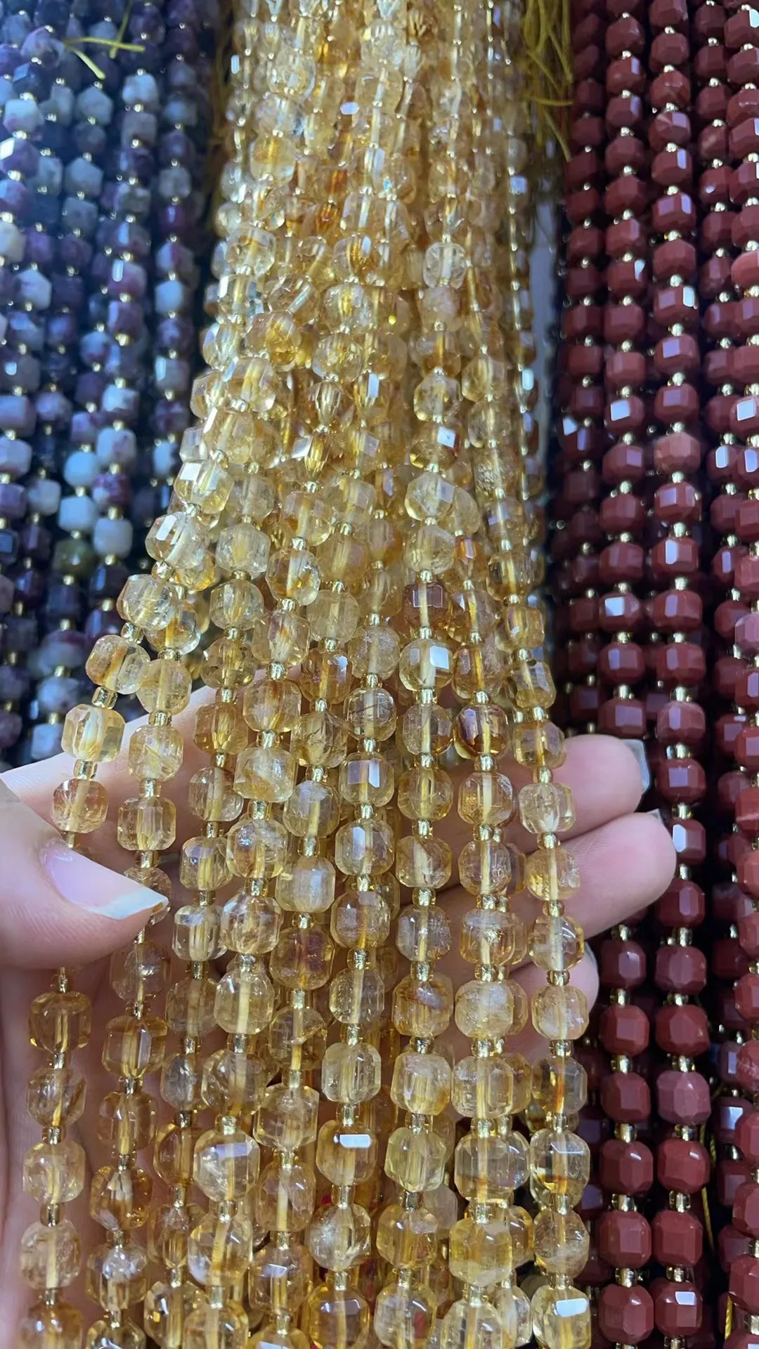 Натуральная сахарная поверхность Cltrlne Fang 6x6 мм 8x8 длина 39 вероятно 6 43 зерна 37 Garin