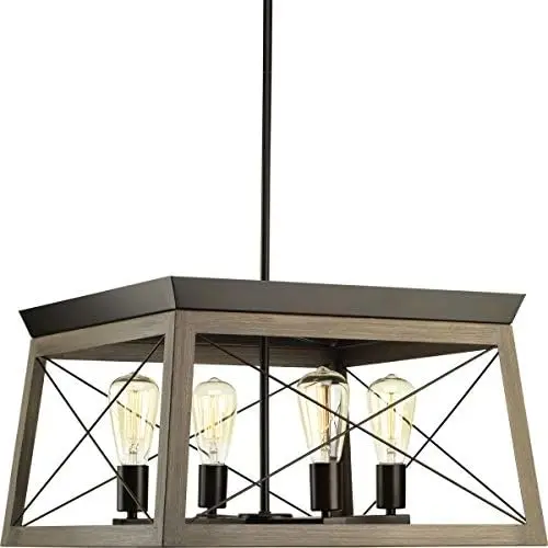 

Collection 4-Light Coastal Chandelier Light Graphite