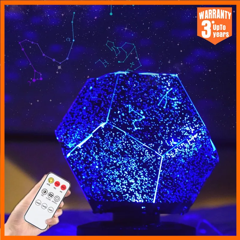 

Ночной светодиодный проектор Xiaomi Star, декоративная лампа в виде Галактики для спальни, подарок на день рождения