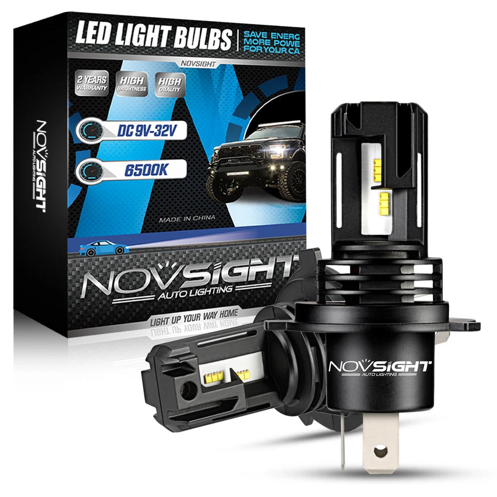 

NOVSIGHT мини светодиодные лампы Автомобильные фары H7 H4 H8 HB3 H9 HB4 H11 9005 HB3 9006 HB4 H1 H3 лампы 6500K 12000LM 12V 55W светодиодные фары