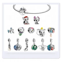 charms pandora fit 925 originales fit jewelry bracelet beads sterling silver disney cinderella dumbo series free shipping gift