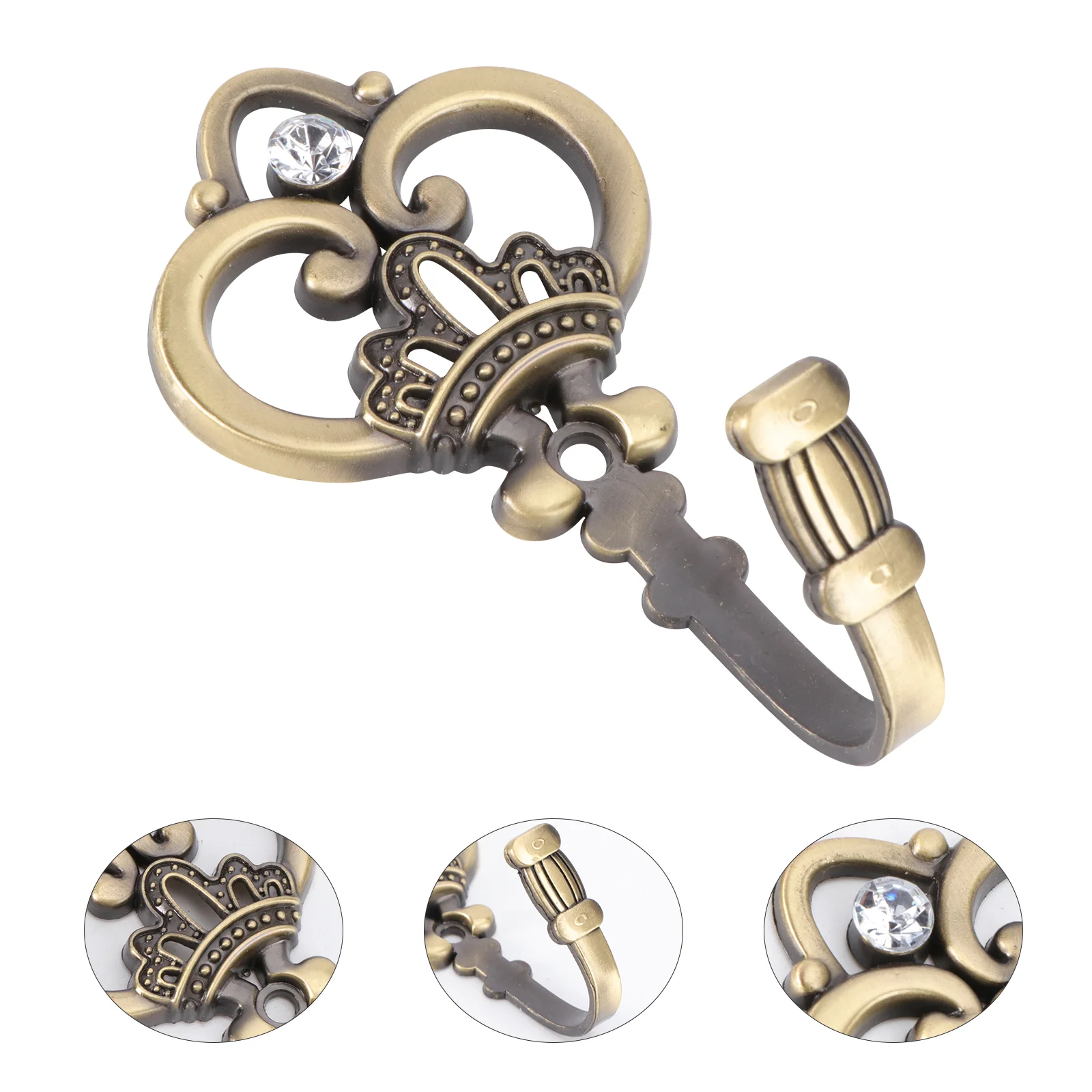 

Rod Hooks Wall Curtain Rustic Bracket Hanging Holder Drapery Hook Cast Coat Iron Vintage Window Closet Holdbacks European Towel