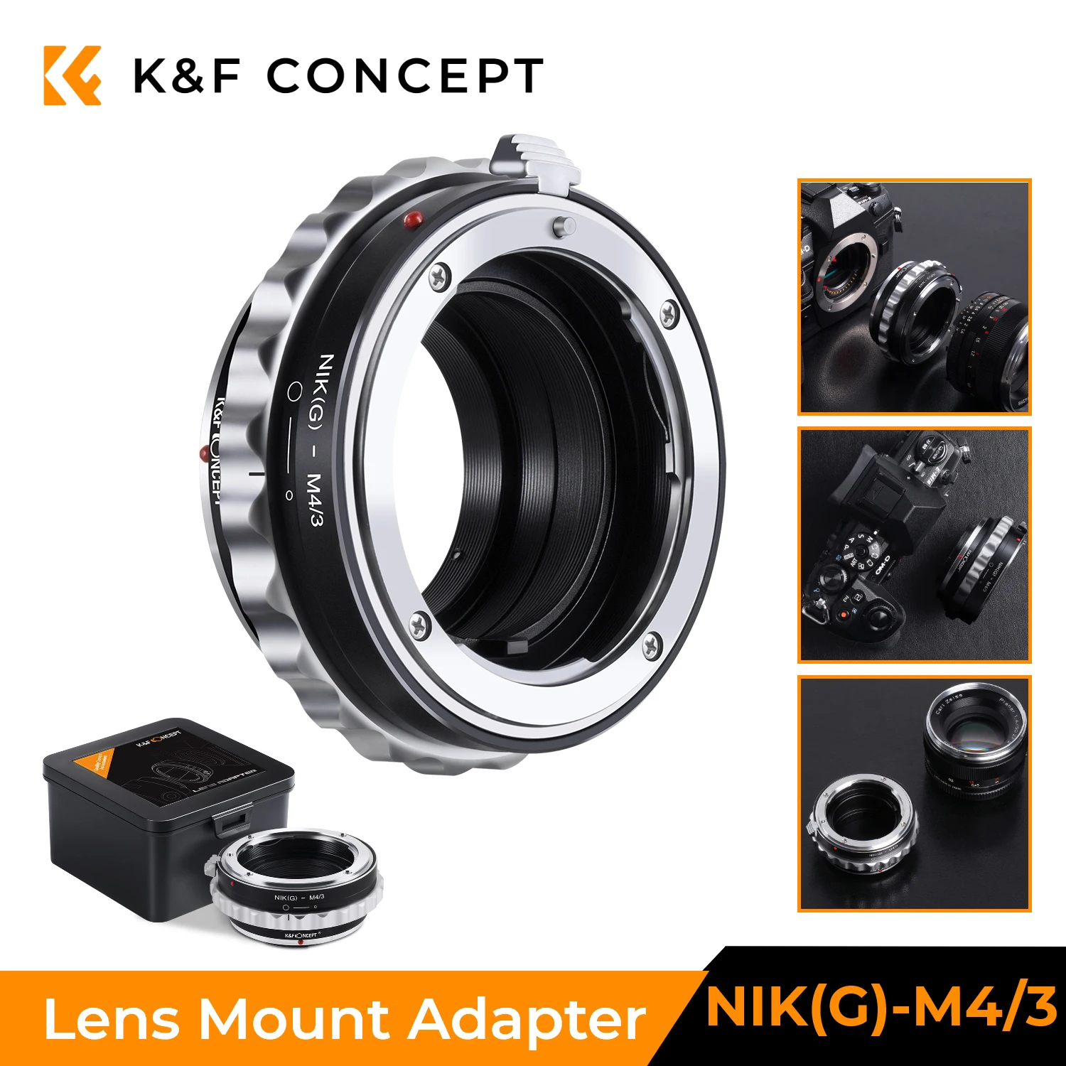 Адаптер для объективов Nikon G/F/AI/AIS/D на объектив Micro 4/3 MFT