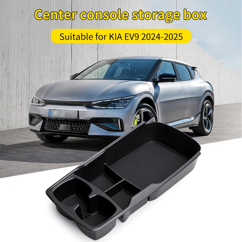 Фото Силиконовый беспроводной зарядный коврик-органайзер для KIA EV6 EV9 24-25 (левый/правый руль), для консоли, подлокотника, заднего экрана, аксессуары для интерьера №5