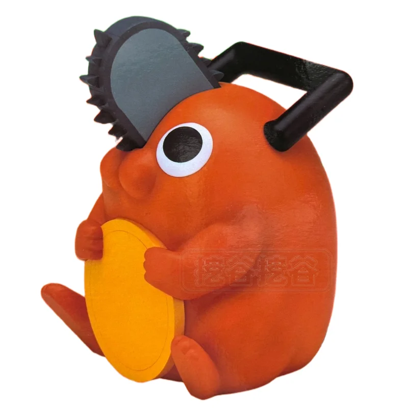 Фото Оригинальная фигурка Bandai Chainsaw Man Pochita Sofubi, Q-версия, аниме-фигурка Sofvimates, модель из ПВХ, коллекционная игрушка, 13 см, JP №4