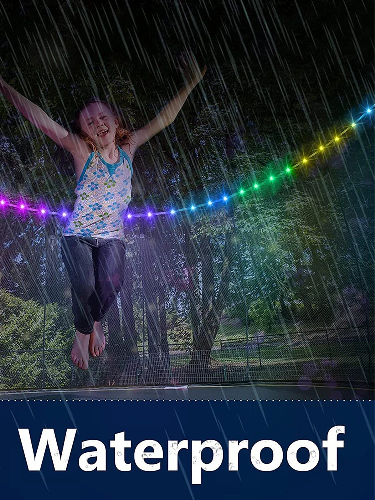 12 м светодиодные фонари для батута с дистанционным управлением светодиодный
