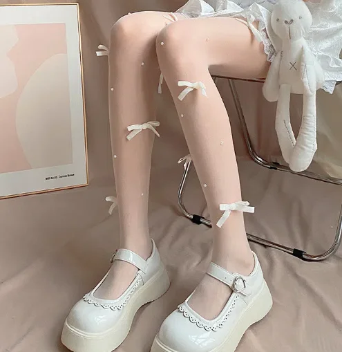 

2023 Elegant Blue Hollow Jacquard Bow Puff Sleeve Lolita Dresses Chinese Traditional Improved Cheongsam for Women Plus Size 4xl