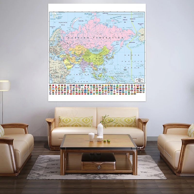 Рисунок 4 - Проекционная карта Азии Mercator