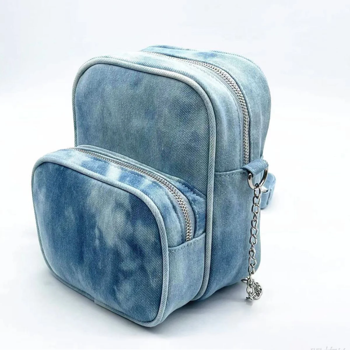 Tie-dye Denim Jeans Bags Cool Girl Totes 2023 Fashion Trend Denim Messenger Bags Women's Mini Shoulder Bag Kpop Star merch Bag