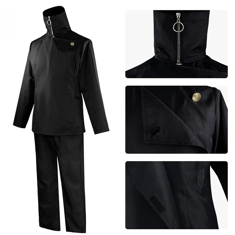 Костюм для косплея из аниме джутсу костюм с топом и брюками годжо Сатору кугисаки