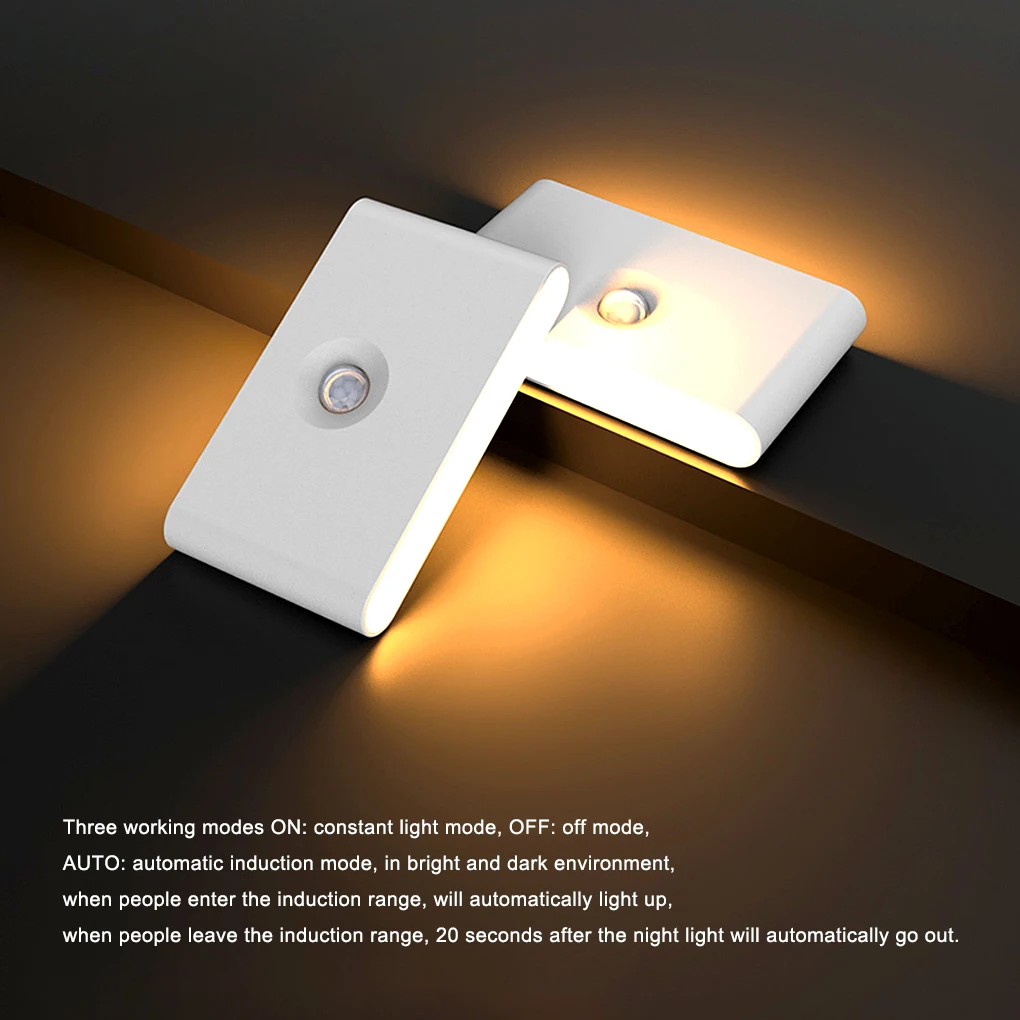 

Night Light Type-C Magnetic Suction Lightweight Nights Lamp LED Lights Intelligent Sensor Lamps for Stair Round