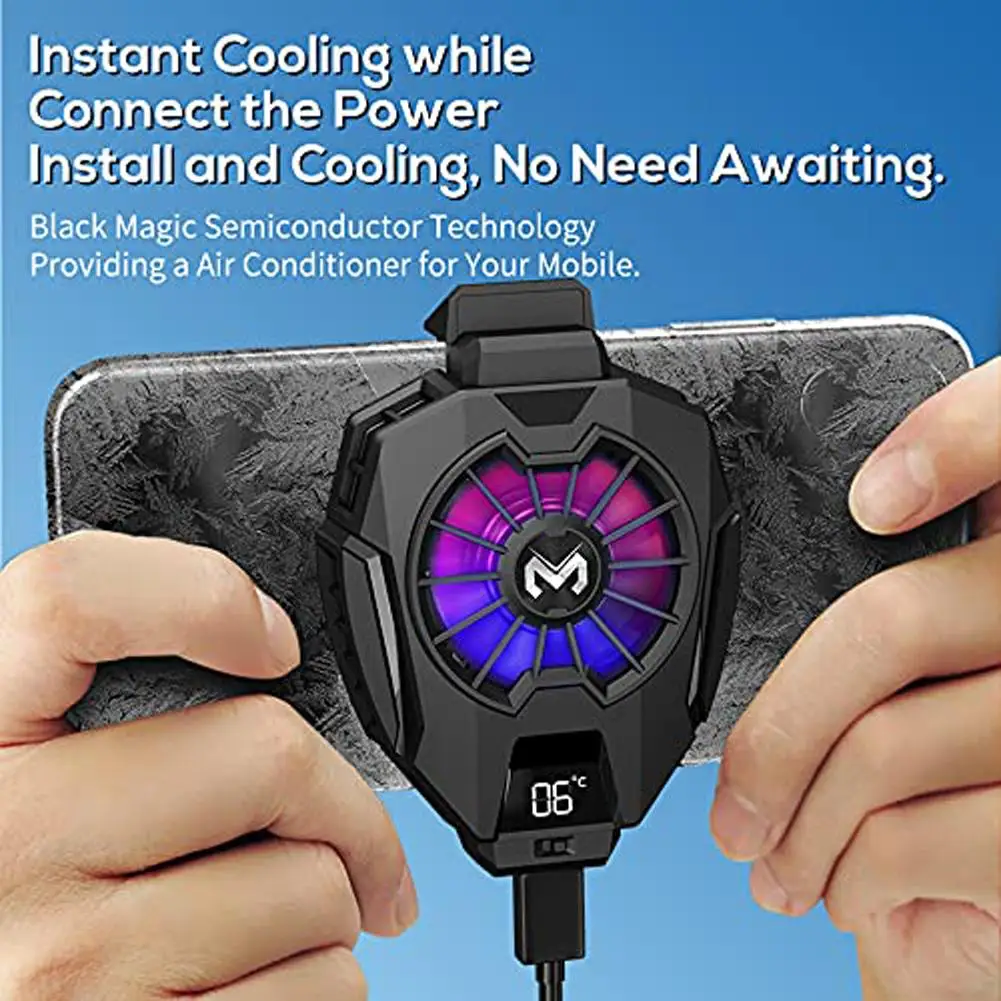 

DL05 Mobile Phone Radiator Memo Semiconductor Refrigeration Cooling Fan Cooler System For Cellphones Tablets