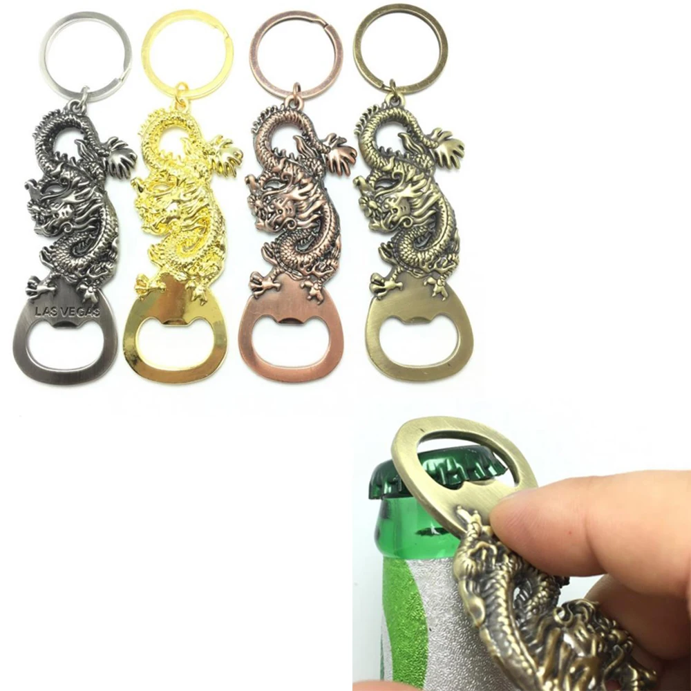 

Dragon Beer Bottle Opener Keychain Pterosaur Bar Party Tool Kitchen Support Home Decor Man Drunkard Toper Gift