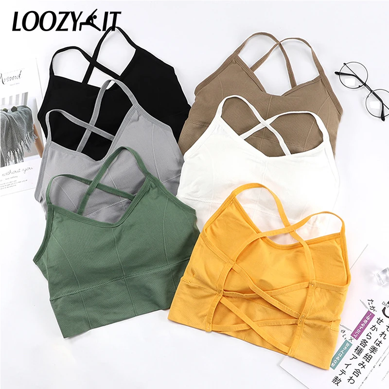 Спортивные бюстгальтеры женские с перекрестными лямками красивое нижнее белье