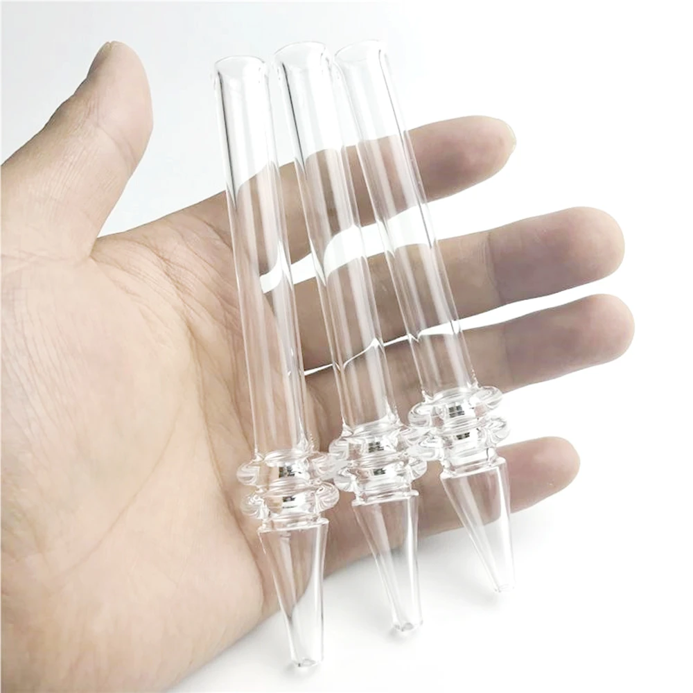 

Quartz Rig Stick Nail Mini Nectar Collector with Clear Filter Tips Tester Glass Water Pipes Smoking Accessories