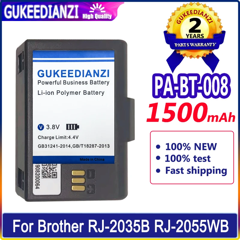 

Bateria New Battery PA-BT-008 1500mAh For Brother RJ2055WB RJ-2035B RJ-2055WB RJ2035B Digital High Quality Battery