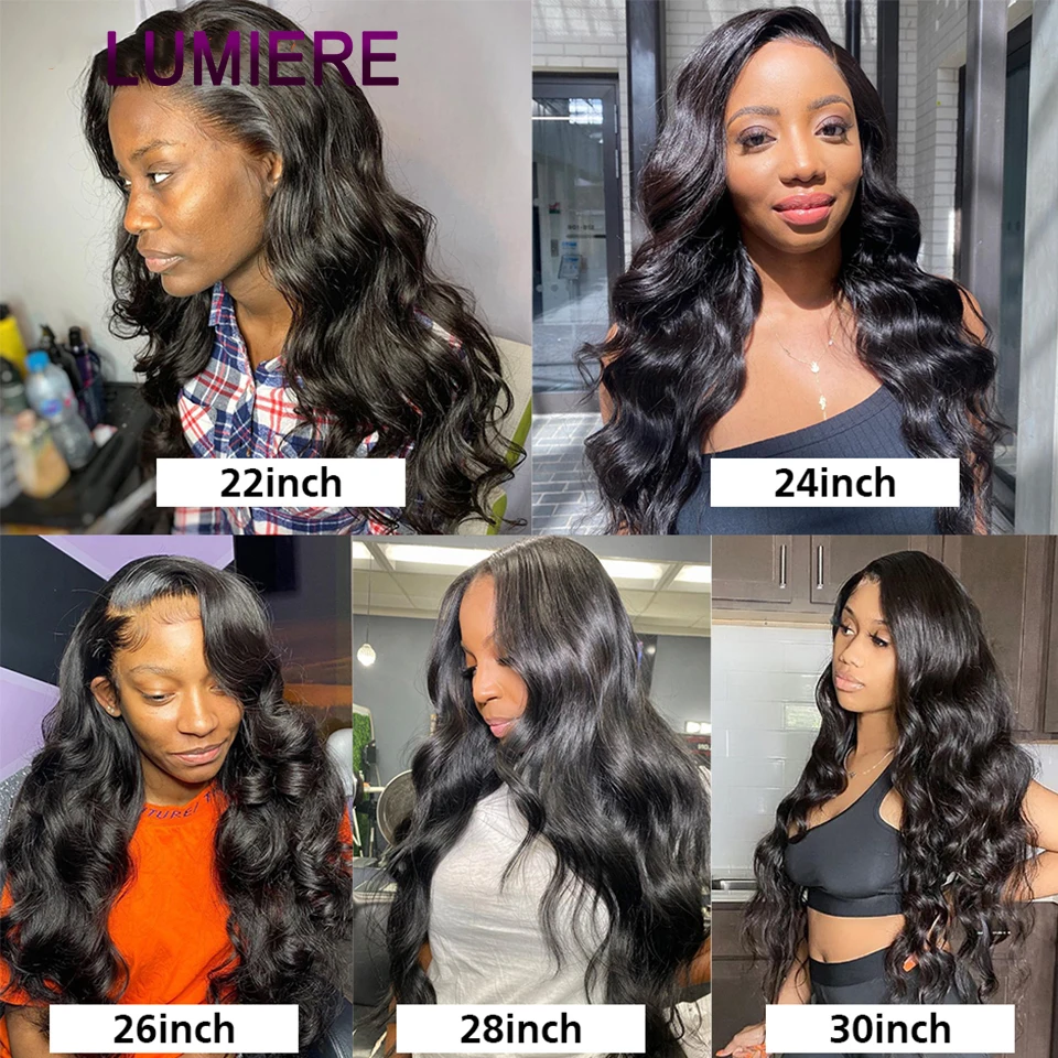 30 38 40 Inch Loose Wave Human Hair Bundles With 4X4 5x5 6x6 HD Lace Closure Frontal Brazilian Weave |