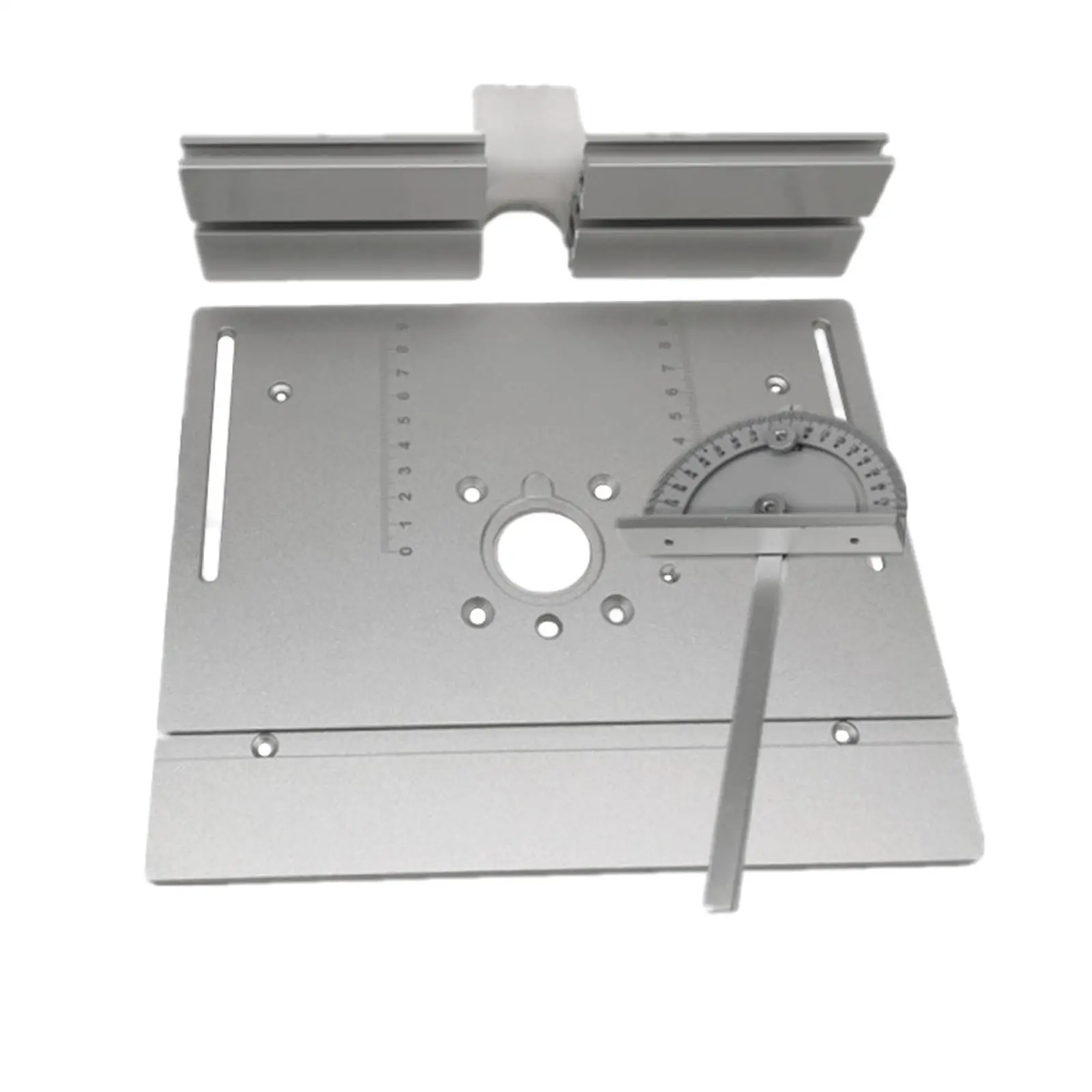 

Aluminium Router Table Insert Plate Woodworking Benches Trimmer Tool Golden